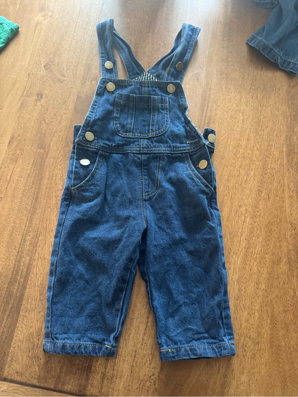 2 Pairs Kids Denim Overalls - Blue